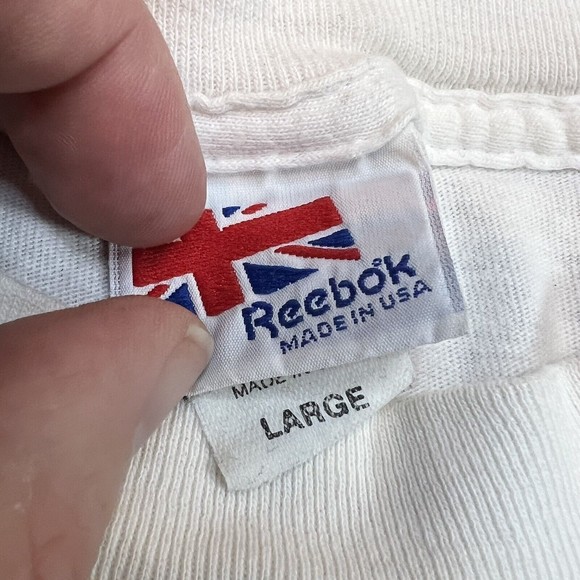 VTG 90's Reebok Runners T shirt Single Stitch made in USA - Picture 2 of 14